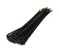SHATCHI 100pcs-500pcs Black Strong Nylon Plastic Cable Ties Zip Tie Wraps Organizer Self Locking 100mm/200mm/300mm Long, 100pcs