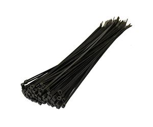 SHATCHI 100pcs-500pcs Black Strong Nylon Plastic Cable Ties Zip Tie Wraps Organizer Self Locking 100mm/200mm/300mm Long