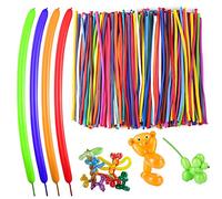 SHATCHI 100pcs Modelling Balloons Twisting Large Mixed Coloured Art Craft Kit For Kids Birthday Party Decorations Bag Filler, Multicolour, 25cm