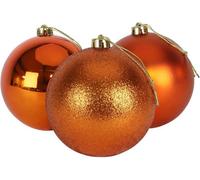 Shatchi 10Cm/6Pcs Christmas Baubles Shatterproof Rose Gold,tree Decorations