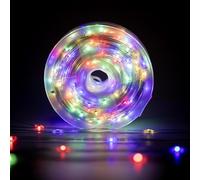 SHATCHI 10m/100LEDs Multicolor LED String Lights, 8 Modes/Mains Powered/Memory/Auto Timer Fairy Lights - Flexible Indoor/Outdoor Christmas Tree/Home/Party/Wedding/Garden Decorations