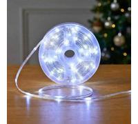 Shatchi 10M Cool White 100 Led String Lights 8 Modes Auto Timer Fairy Lights - Flexible Indoor-Outdoor
