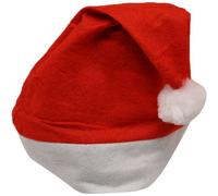 Shatchi 10Pcs Christmas Felt Hat Santa Costume Xmas Fancy Dress Fun Party Accessories , Red/white