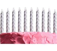 Shatchi 10Pcs Spiral Candles For Birthday Wedding Anniversary Dinner Party Cake Topper Table Decorations,