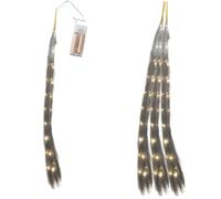 Shatchi 110cm Prelit Pampas Grass Hanging Decoration with Warm White LEDs in Grey Shatchi Grey