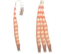 Shatchi 110cm Prelit Pampas Grass Hanging Decoration with Warm White LEDs in Pink Shatchi Pink