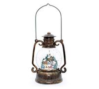 Shatchi 11867-CHRISTMAS-LANTERN 11" Large Christmas Lantern LED, Glitter, Musical Light Nativity Decoration Xmas Home Décor Gifts 28cm, Multi