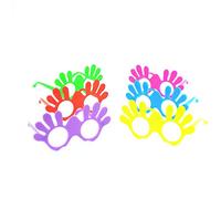SHATCHI 12 Novelty Glasses High Five Shaped Glasses Fun Accessories Photo Props Party Bag Fillers Christmas Xmas Stocking Halloween Hen Party Do Hawaiian Summer Tropical Disco Party