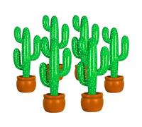 Shatchi 12 Pcs Large 86 cm Inflatable Cactus Party Decorations for Kids and Adults, Blow Up Wild West Cowboy Mexican Hawaiian Beach Fiesta Props for Fancy Dress, Themed Parties and Event Décor