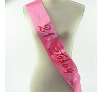 Shatchi 12538 21 Today Flashing Pink Birthday Sash Light Up Fancy Dress Accessory Party Decoration Banner Gifts