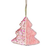 Shatchi 12cm Tree Baby Pink - Christmas Hanging Decoration Shatchi Pink