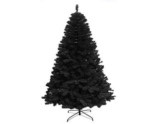 SHATCHI 12ft/3.6m Alaskan Pine Black Artificial Christmas Tree Bushy 3134 Tips Xmas Home Decorationations Decorations