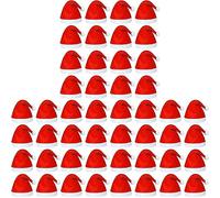 Shatchi 12pcs Christmas Felt Hat Santa Costume Xmas Fancy Dress Fun Party Accessories Wholesale Bulk Buy, Red, One Size