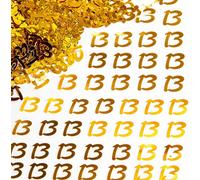 Shatchi 13Th Birthday Confetti Gold 4 Pack X 14 Grams Birthday Decoration Foil Metallic 4 Pack