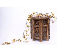 Shatchi 150cm Pre-Lit Hanging Garland Decorations Golden Bells with 20 Warm White LEDs in Gold Shatchi Gold