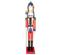 Shatchi 150cm Wooden Nutcrackers Figures Christmas Ornament in Red Shatchi Red