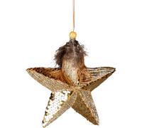 Shatchi 15Cm Gold Star - Christmas Hanging Decoration