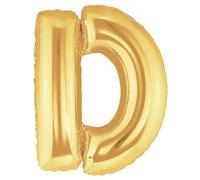 SHATCHI 16" Gold Letter D Air Filled Foil Balloons Party Banner Decorations Gifts Self Inflating