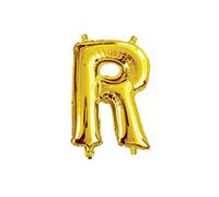 SHATCHI 16" Gold Letter R Air Filled Foil Balloons Party Banner Decorations Gifts Self Inflating