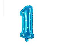 SHATCHI 16" Letters Numbers Foil Balloons Air Filled Self Inflating Birthday Anniversary Wedding Party Banner Decorations, Blue