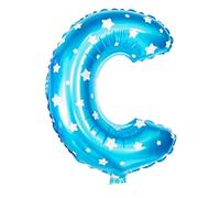 SHATCHI 16" Letters Numbers Foil Balloons Air Filled Self Inflating Birthday Anniversary Wedding Party Banner Decorations, Blue