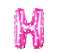 Shatchi - 16" Pink Letter H Balloons Party Inflatable Bunting Personalised Banner Decorations Gifts Birthday Christening Wedding
