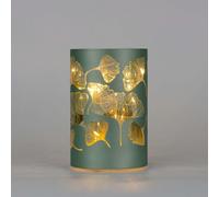 Shatchi 17cm Christmas Decorated Vase Led Silver Glass Vase / Flower Shatchi Silver