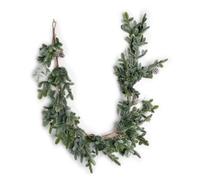 SHATCHI Cypress Pine Garland 180cm PE Material Garlands Cones Real Touch Garlands Fire-Resistant Christmas Decor Garland Bendable Wire Artificial Pine Decoration for Doors and Xmas Display