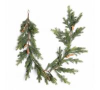 Shatchi 180Cm Fir Garland Pe Realistic Pine Cone Greenery Holiday Christmas Decoration For Doors, Mantels & Stairways