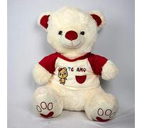 SHATCHI 19.7 Inch Bear Plush Soft Toys Te Amo Tetty Cuddly Birthday, Valentines Gifts, 50cm Cream Teddy Doll