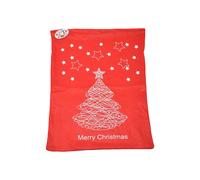 Shatchi 2 Pcs Merry Christmas Santa Sack Stocking Socks Gifts Bag Red Felt Xmas Accessories 60cmx45cm | Size: 60 cmx45 cm Shatchi Red 60 cmx45 cm