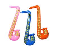 SHATCHI 2 x LARGE Inflatables Saxophone Blow Up Musical Instruments Party Bag Fillers Supplies Toys Favours Balloons Hen Night Do Stag Fancy Dress Party Accessories Rock Star pretend play Gifts