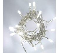 SHATCHI 20 Cool White LED Lights Clear Cable Battery Operated Fairy String Christmas Tree Wedding Party Birthday Garden Party Window Decorations