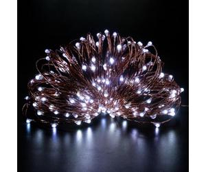 SHATCHI 20 LED/2m Fairy String Lights Copper Wire Battery Operated Cool White LEDs Twinkle Waterproof Lights for Bedroom, Christmas, Party, Wedding Outdoor Indoor Decoration