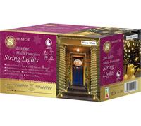 200LEDs Multifunction Timer String Fairy Lights 20M Indoor/Outdoor Decorations Shatchi Yellow One Size