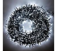 SHATCHI 2000LEDs Christmas Tree Compact Cluster Fairy Lights Multifunction 8 Light Modes, Timer Green Cable Indoor/Outdoor Low Voltage Holiday Home Decorations