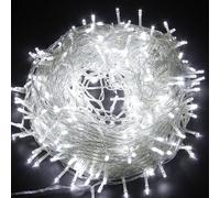 Shatchi 200LEDs Multifunction Timer Outdoor String Fairy Lights 20M Waterproof Christmas Decoration in White Shatchi White