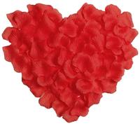 Shatchi 200pcs Red Silk Rose Petals Wedding Mothers Day Wedding Confetti Anniversary Table Decorations Shatchi Red