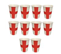 SHATCHI 20Pcs England Paper Cup St George Party Supplies for England Sporting Events Pub Football World Cup Celebrations Party