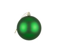 25cm Large Dark Green Bauble PVC Shatterproof Matt Finish Christmas Balls Ornament - Festive Xmas Tree Hanging Decorations, Round Ornament for Holiday Home Decor