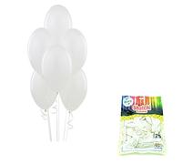Shatchi 25pcs Plain Snow Latex Balloons Helium Quality Wedding Birthday Anniversary Christening Communion Christmas Party Decorations Baloon Celebrations 12", White