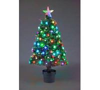 Shatchi 2Ft/60Cm Diamonds Fibre Optic Christmas Tree Led Pre-Lit