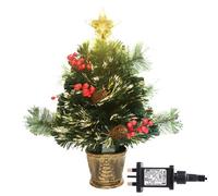 Shatchi 2Ft/60Cm Fibre Optic Christmas Star Topper-Green Pre-Lit Artificial Christmas Tree