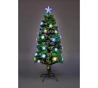(2Ft) Snowflakes Fibre Optic Christmas Tree LED Pre-Lit