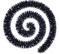 Shatchi 2m Chunky Midnight Blue Tinsel Garland Christmas Decoration in Mid Blue | Size: 4 Pack Shatchi Mid Blue 4 Pack