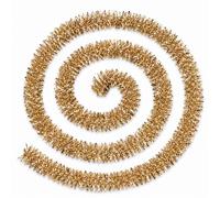 Shatchi 2m Chunky Tinsel Garland Warm Gold Christmas Decoration | Size: 8 Pack Shatchi Gold 8 Pack