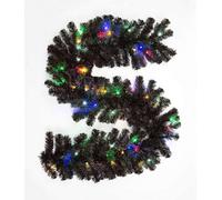 Shatchi 2M Prelit Alaskan Pine Black W/multicolour Christmas Christmas Garland