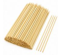 Shatchi 300 Bamboo Bbq Skewers 30Cm - Long Wooden Kebab Sticks For Bbq Grill, Meat, Veg & Fruit, Strong Natural Bamboo