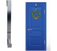 SHATCHI 1Pc Christmas Wreath Door Hanger - 30cm Metal Front Door Wreath Holder Over Door Hook for Christmas Home Office Wall Wedding Hanging Decorations Wreaths