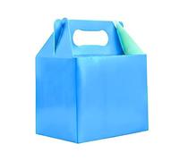 SHATCHI 30Pcs Sky Blue Cardboard Lunch Takeaway Birthday Wedding Carry Meal Food Cake Party Box Childrens Loot Bags